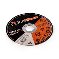 Круг отрезной по металлу FOXWELD WA 60 T BF, 125 х 1,0 х 22,2 мм