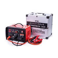 Инверторное пуско-зарядное устройство KVAZARRUS PowerBox 360i, таймер, алюминиевый кейс