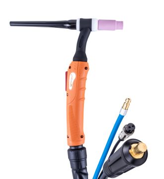 FoxWeld Горелка UnoTIG-26 4м (разъем 35мм2, с кнопкой, пр-во FoxWeld/КНР)