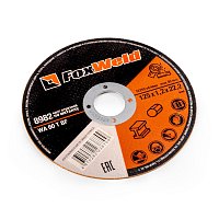 Круг отрезной по металлу FOXWELD WA 60 T BF, 125 х 1,2 х 22,2 мм