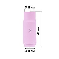 FoxWeld Cопло керам. 11,0мм №7 (701.0110/TC0005, пр-во FoxWeld/КНР)