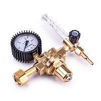 Регулятор FoxWeld  WR410-F (аргоновый/углекислотный, 1 манометр, 1 расходомер, вентиль, пр-во FoxWeld/КНР)