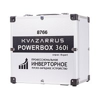Инверторное пуско-зарядное устройство KVAZARRUS PowerBox 360i, таймер, алюминиевый кейс
