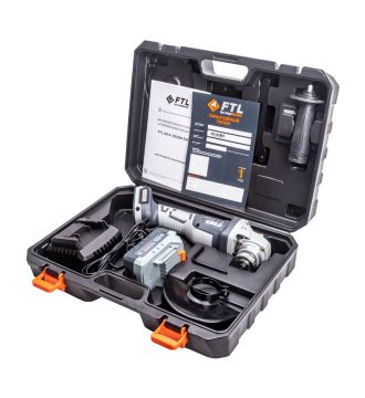 Аккумуляторная угловая шлифовальная машина FTL AG-X 125/20V EVO в комплекте
