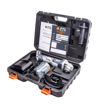Аккумуляторная угловая шлифовальная машина FTL AG-X 125/20V EVO в комплекте