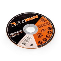 Круг отрезной по металлу FOXWELD WA 60 T BF, 125 х 1,6 х 22,2 мм