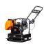 Виброплита FoxWeld PC 100/30, прямоходная, двигатель Lifan 168F-2, вес 100 кг, центробежная сила 30 кН, бак с водой, транспорт. колёса