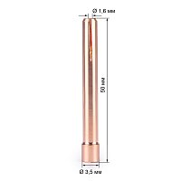 FoxWeld Цанга 1,6мм х 50мм TIG17/18/26 (702.0008/TD0001-16, пр-во FoxWeld/КНР)