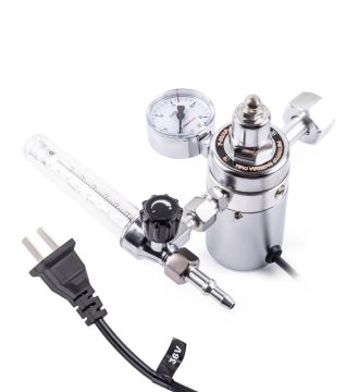 Регулятор расхода газа У-30/АР-40-1P-36В (универсальный, 1 манометр, подогреватель)