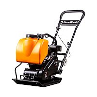 Виброплита FoxWeld PC 70/10, прямоходная, двигатель Lifan 168F-2, вес 70 кг, центробежная сила 10 кН, бак с водой, траспорт. колёса