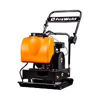 Виброплита FoxWeld PC 100/30, прямоходная, двигатель Lifan 168F-2, вес 100 кг, центробежная сила 30 кН, бак с водой, транспорт. колёса