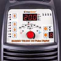 Аппарат аргонодуговой сварки SAGGIO TIG 200 DC Pulse Digital (пр-во FoxWeld/КНР)