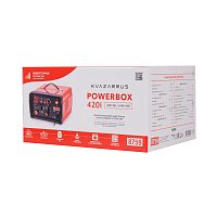 Инверторное пуско-зарядное устройство KVAZARRUS PowerBox 420i, таймер, цветная коробка