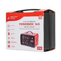 Инверторное пуско-зарядное устройство KVAZARRUS PowerBox 360i, таймер, пластиковый кейс