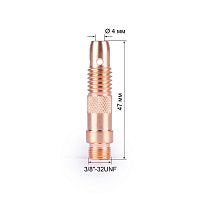 FoxWeld Корпус цанги 4,0мм TIG17/18/26 (701.0198/ТЕ0001-40, пр-во FoxWeld/КНР)