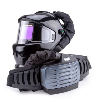 Маска сварщика Guardian "черная" (ф-р 9990V, внутр. рег.) с турбоблоком Guardian Air 